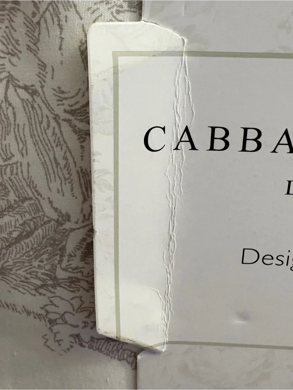 Cabbages & Roses LONDON Country Toile Linen 4-Piece Queen Sheet Set NEW